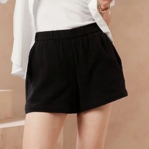 100% Cotton High Waisted Gauze shorts